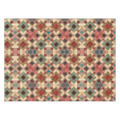 Nappe motif d'art de bloc de patchwork géométrique vinta (Devant (Horizontal))
