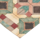 Nappe motif d'art de bloc de patchwork géométrique vinta (Angle)