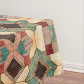 Nappe motif d'art de bloc de patchwork géométrique vinta (In Situ)