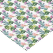Nappe Motif d'art de cactus d'aquarelle (Angle)