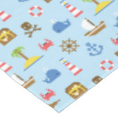 Nappe Motif d'art de mer de pixel (Angle)