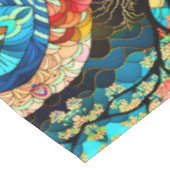 NAPPE MOTIF D'ART JAPONAIS FORET (Angle)