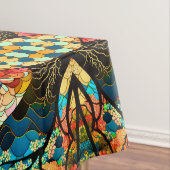 NAPPE MOTIF D'ART JAPONAIS FORET (In Situ)