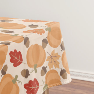 Nappe Motif d'automne avec citrouilles, glands et feuill