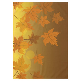 Nappe Motif d'automne avec feuilles d'érable en chute et