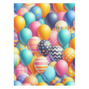 Nappe Motif de ballons colorés