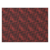Nappe Motif de bande Abstrait noir et rouge (Devant (Horizontal))