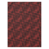 Nappe Motif de bande Abstrait noir et rouge (Devant)