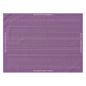 Nappe Motif de bande de lavande violet élégant (Devant (Horizontal))