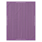 Nappe Motif de bande de lavande violet élégant (Devant)
