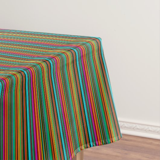 Nappe Motif de bande multicolore joyeux (In Situ)