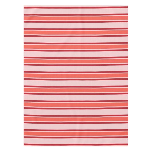 Nappe Motif de bande verticale rose rouge (Devant)