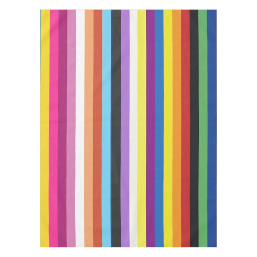 Nappe Motif de bandes colorées (Devant)