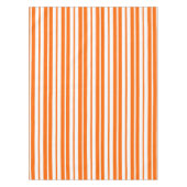 Nappe Motif de bandes verticales blanches orange (Devant)