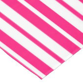 Nappe Motif de bandes verticales rose blanc (Angle)