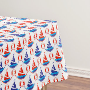 Nappe Motif de bateau à voile