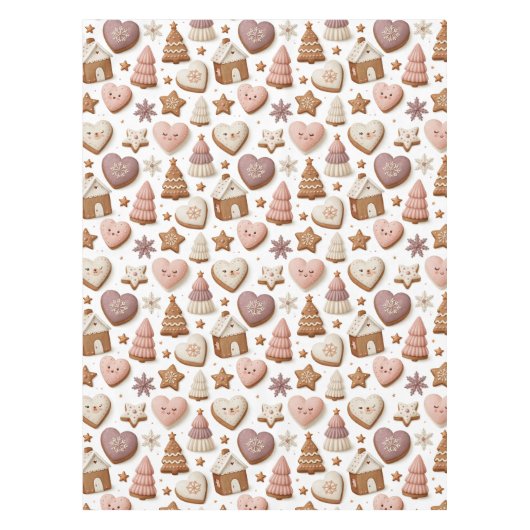 Nappe Motif de biscuits de Noël au gingembre (Devant)