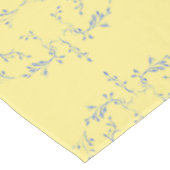 Nappe Motif de bloc Hydrangea - Jaune et Bleu (Angle)