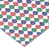 Nappe Motif de boule de Noël coloré (Angle)