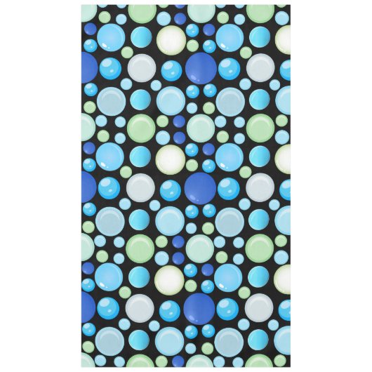 Nappe motif de boules 3D.01.b Black BG (Devant)