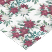Nappe Motif de bouquet rouge et blanc Poinsettia (Angle)