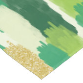 Nappe Motif de brosses Abstrait Gold vert (Angle)