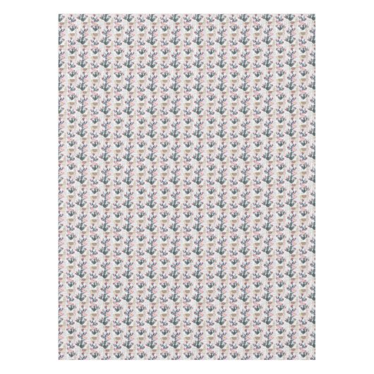 Nappe Motif de cactus d'aquarelle (Devant)