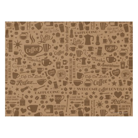 Nappe Motif de café (Devant (Horizontal))