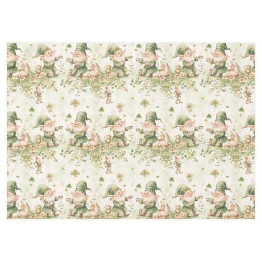 Nappe Motif de café irlandais St. Patrick Gnome (Devant (Horizontal))