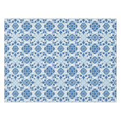 Nappe Motif de carreaux bleu azulejos Vintage (Devant (Horizontal))