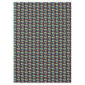 Nappe Motif de carreaux Diagonal rétro coloré (Devant)