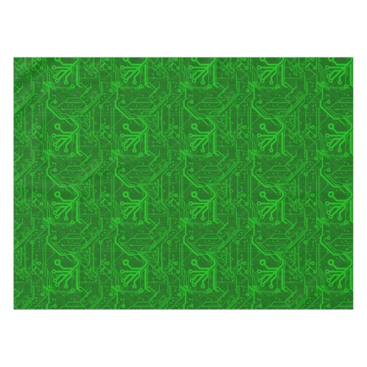 Nappe Motif de carte électronique de vert (Devant (Horizontal))