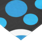 Nappe Motif de cercles bleus et blancs (Angle)