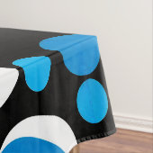 Nappe Motif de cercles bleus et blancs (In Situ)