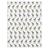 Nappe Motif de cerfs, Cerf de bébé, Boho, Fleurs, Lune (Devant)