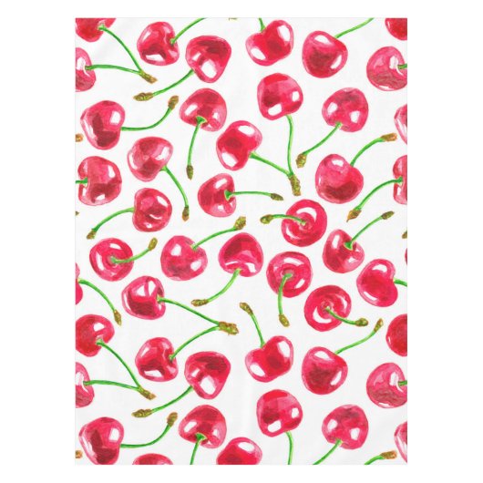 Nappe Motif de cerises d'aquarelle (Devant)