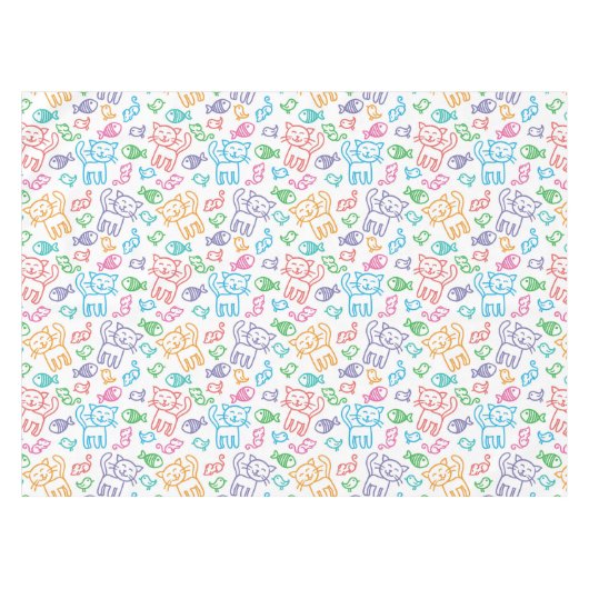 Nappe motif de chat (Devant (Horizontal))