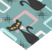 Nappe Motif de chat noir du milieu du siècle (Angle)