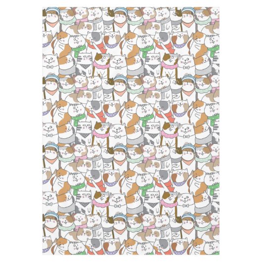 Nappe Motif de chats mignons (Devant)