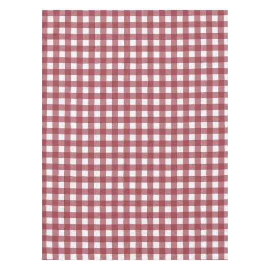 Nappe Motif de chèques rouges et blancs (Devant)