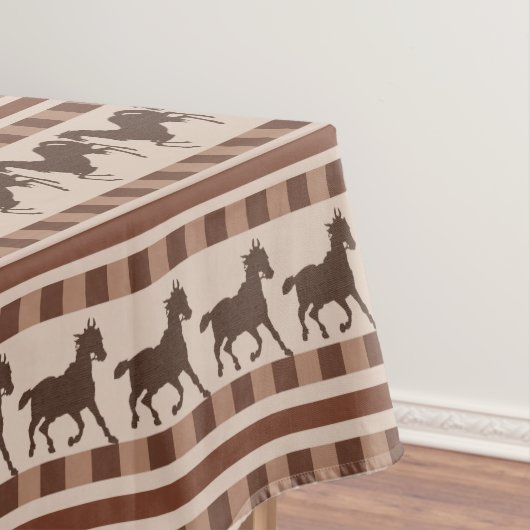 Nappe Motif de cheval au galop rustique (In Situ)
