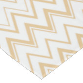 Nappe Motif de chevron blanc or neutre contemporain (Angle)