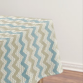 Nappe Motif de Chevron sur la texture de toile (In Situ)