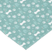 Nappe Motif de chiens et d'os de vacances (Angle)