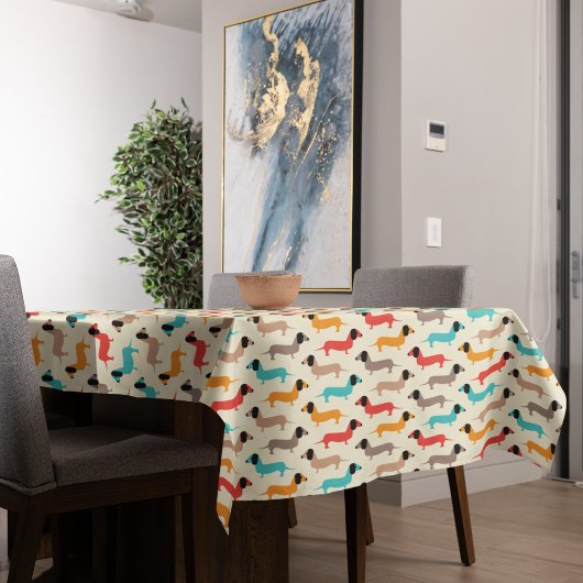 Nappe Motif de chiens multicolores