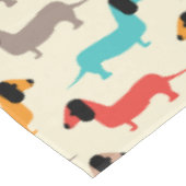 Nappe Motif de chiens multicolores (Angle)