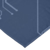 Nappe Motif de circuit Geek bleu (Angle)