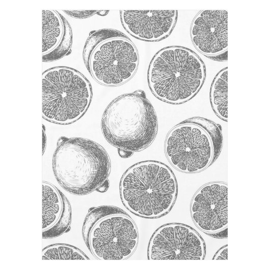 Nappe Motif de citron à main (Devant)