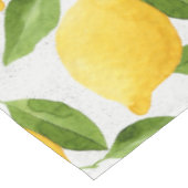 Nappe Motif de citrons d'aquarelle (Angle)