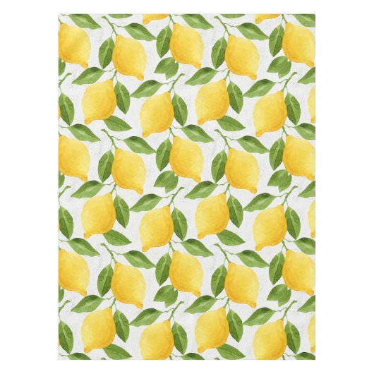 Nappe Motif de citrons d'aquarelle (Devant)